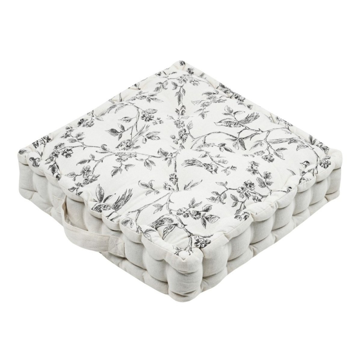 Coussin de sol 45x45x10  CLARINE beige, DECORATIE