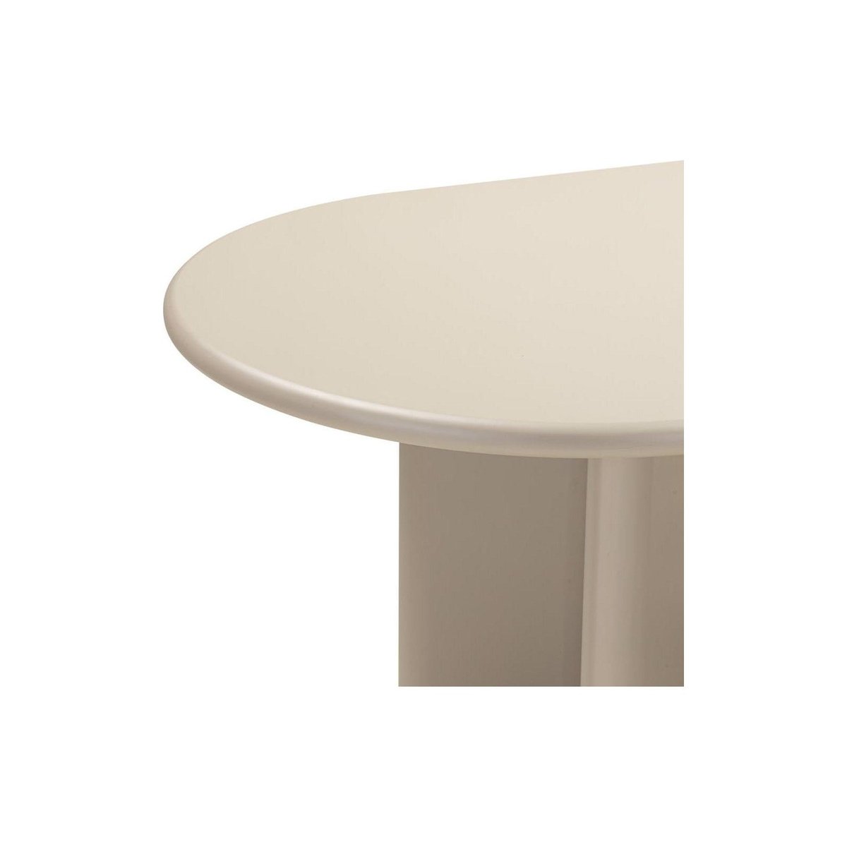 Table à manger ovale collection LOREN en bois beige foncé, RECOLLECTION