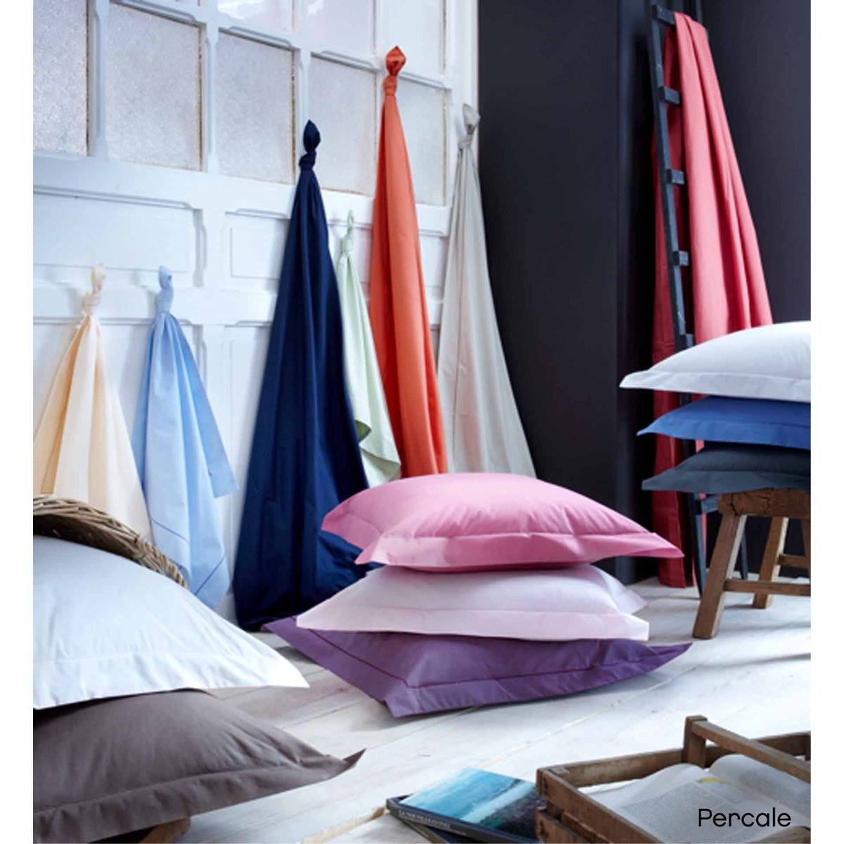 Housse de couette percale made in France anthracite, TRADILINGE