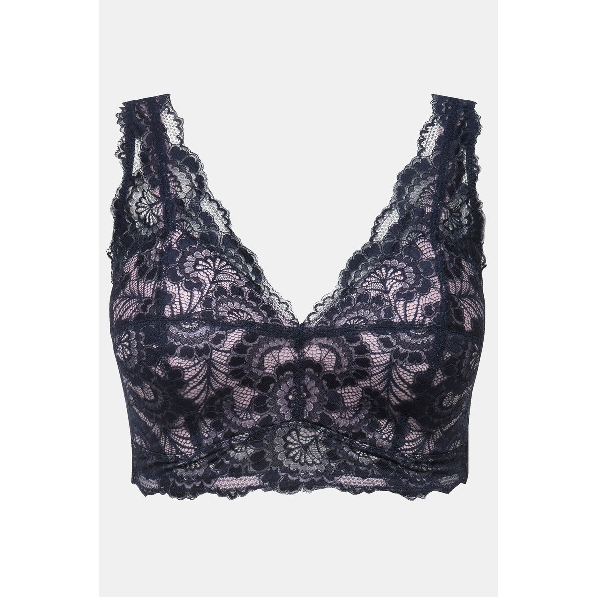 Bralette, dentelle, bonnets souples vieux rose, ULLA POPKEN