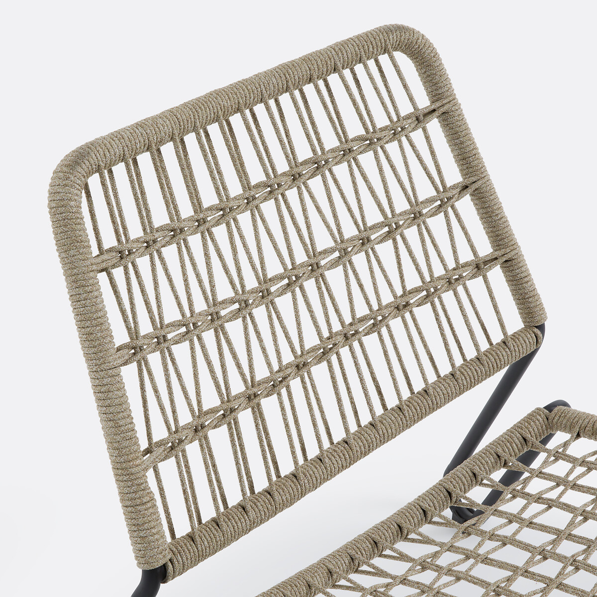 Fauteuil bas de jardin en corde tressée, MASIX naturel, LA REDOUTE INTERIEURS