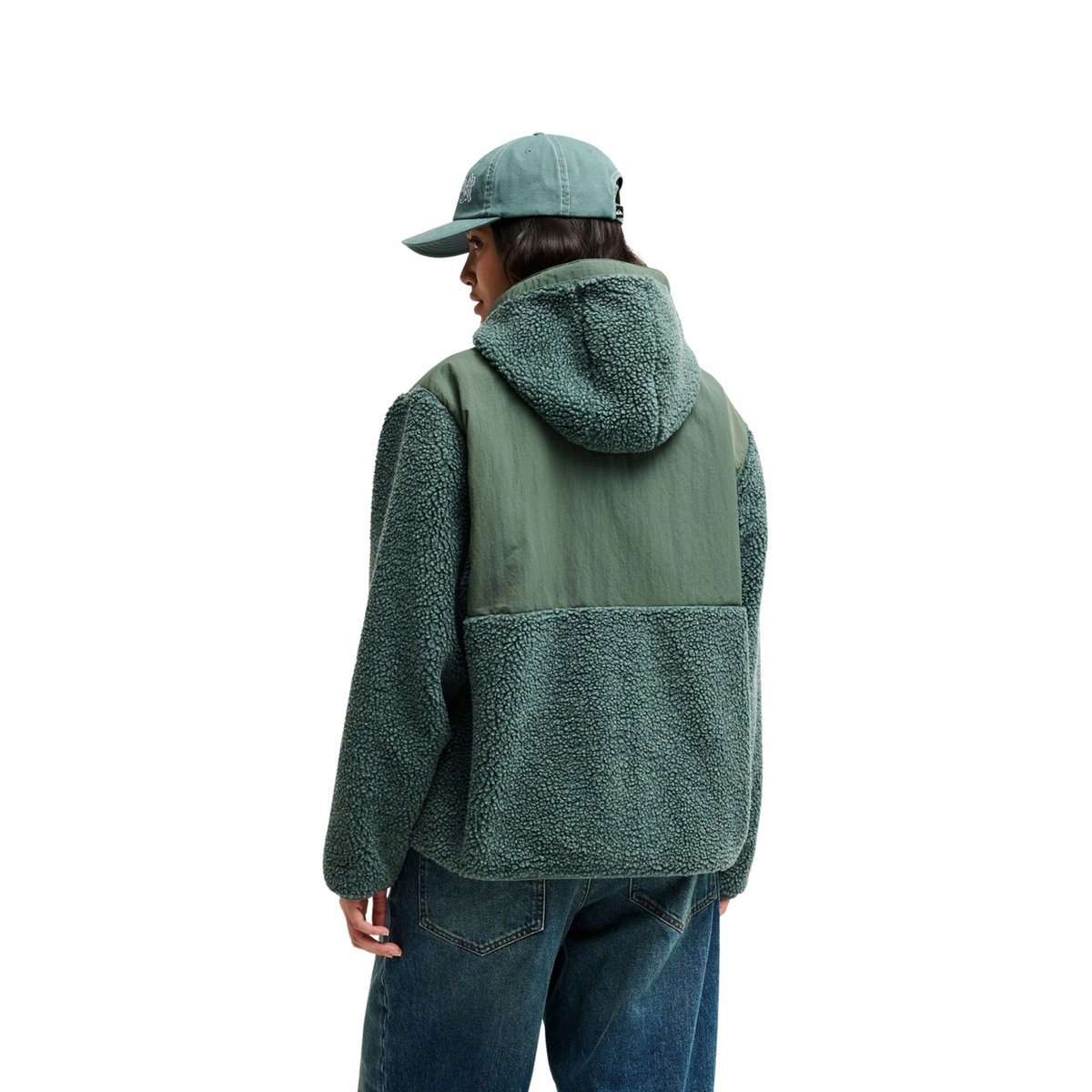 Polaire coupe boxy HONOLUA BLOCKED vert forest, QUIKSILVER