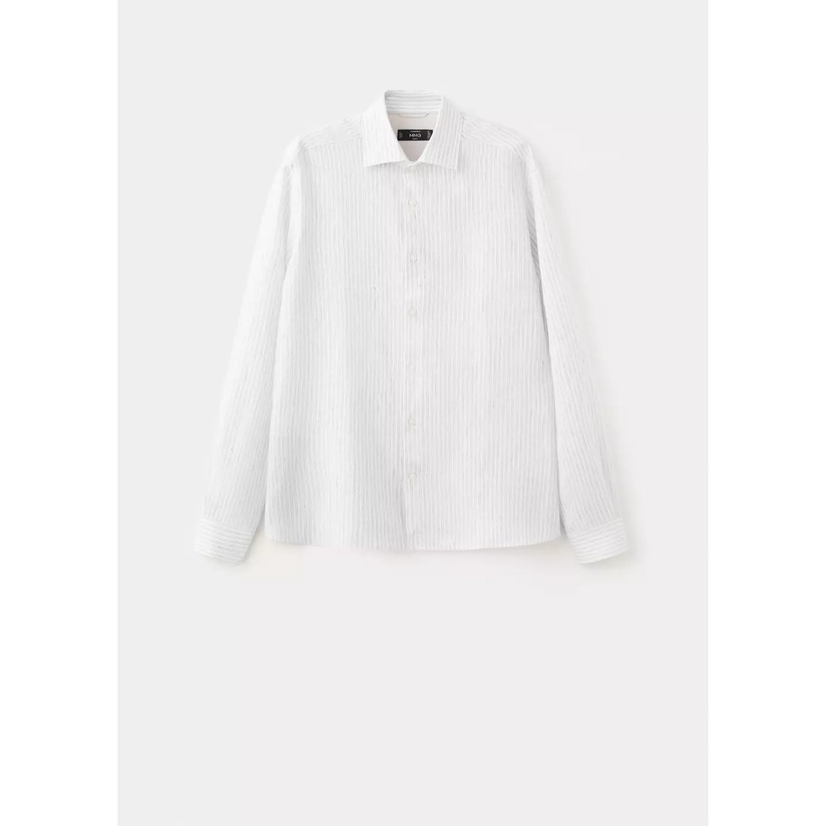 Chemise slim-fit 100 % lin blanc, MANGO MAN