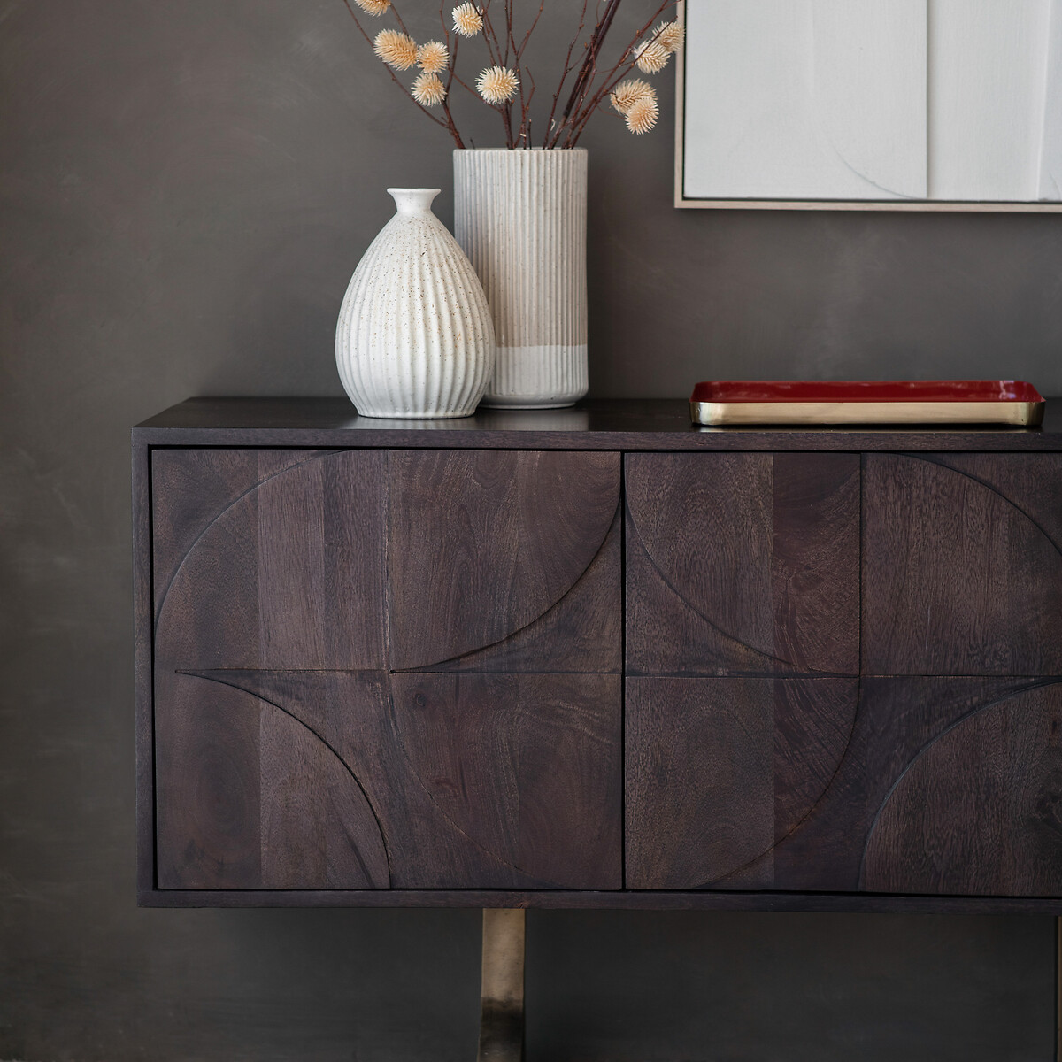 Jaunpur Large Retro Sideboard dark wood, ÉDITÉ