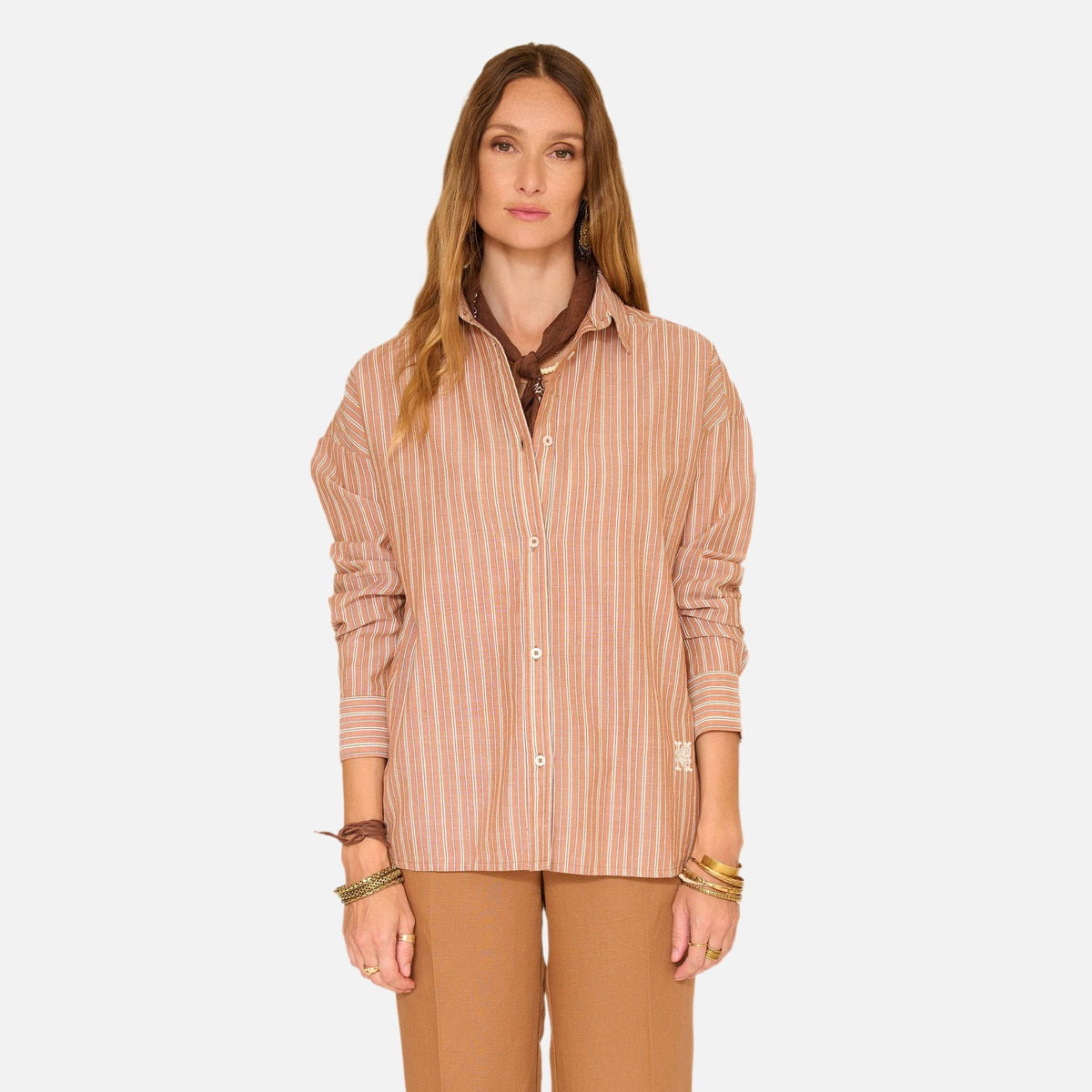Chemise CERONE 26s noisette, MKT STUDIO