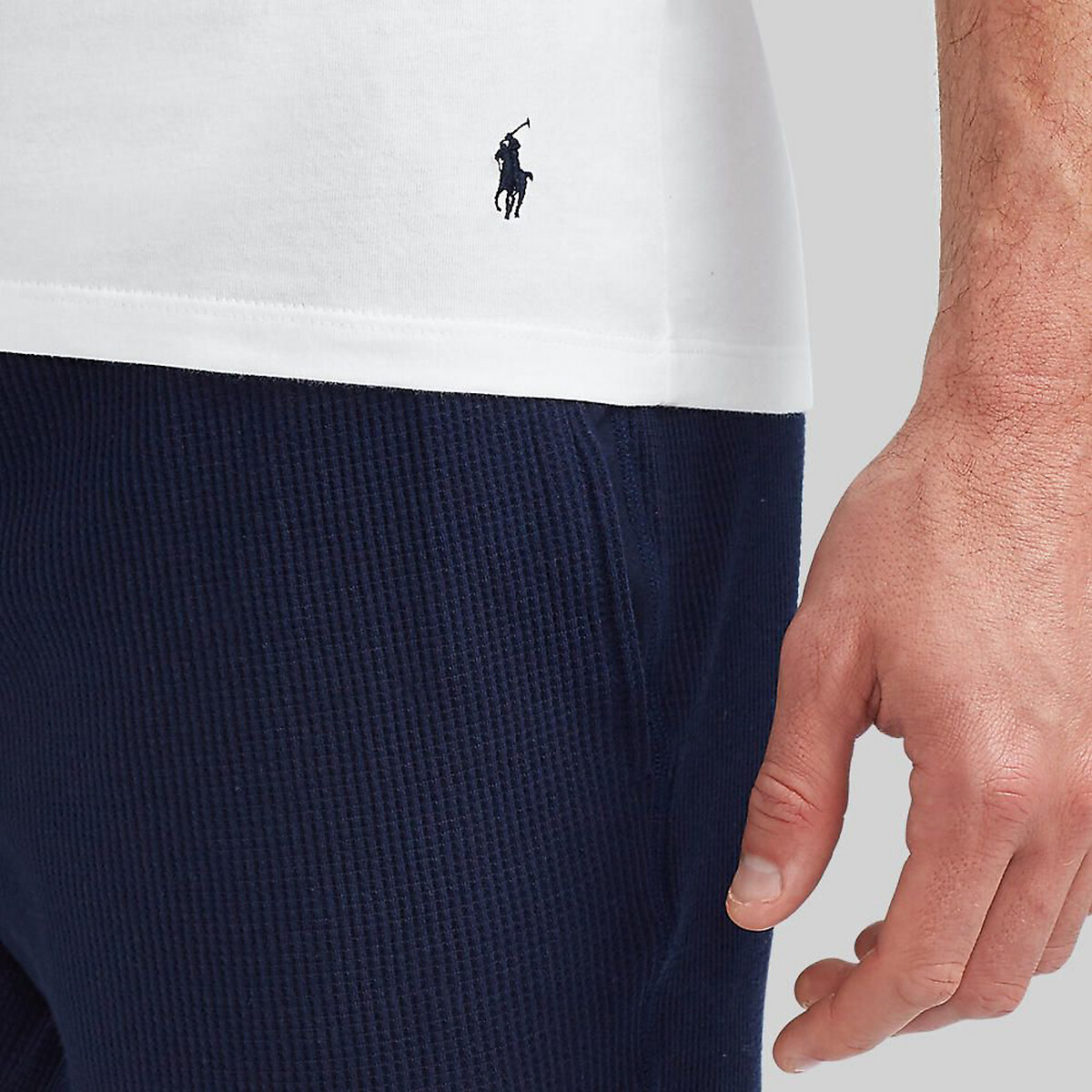 Conjunto de 3 camisolas slim fit com gola redonda branco + branco + branco, POLO RALPH LAUREN