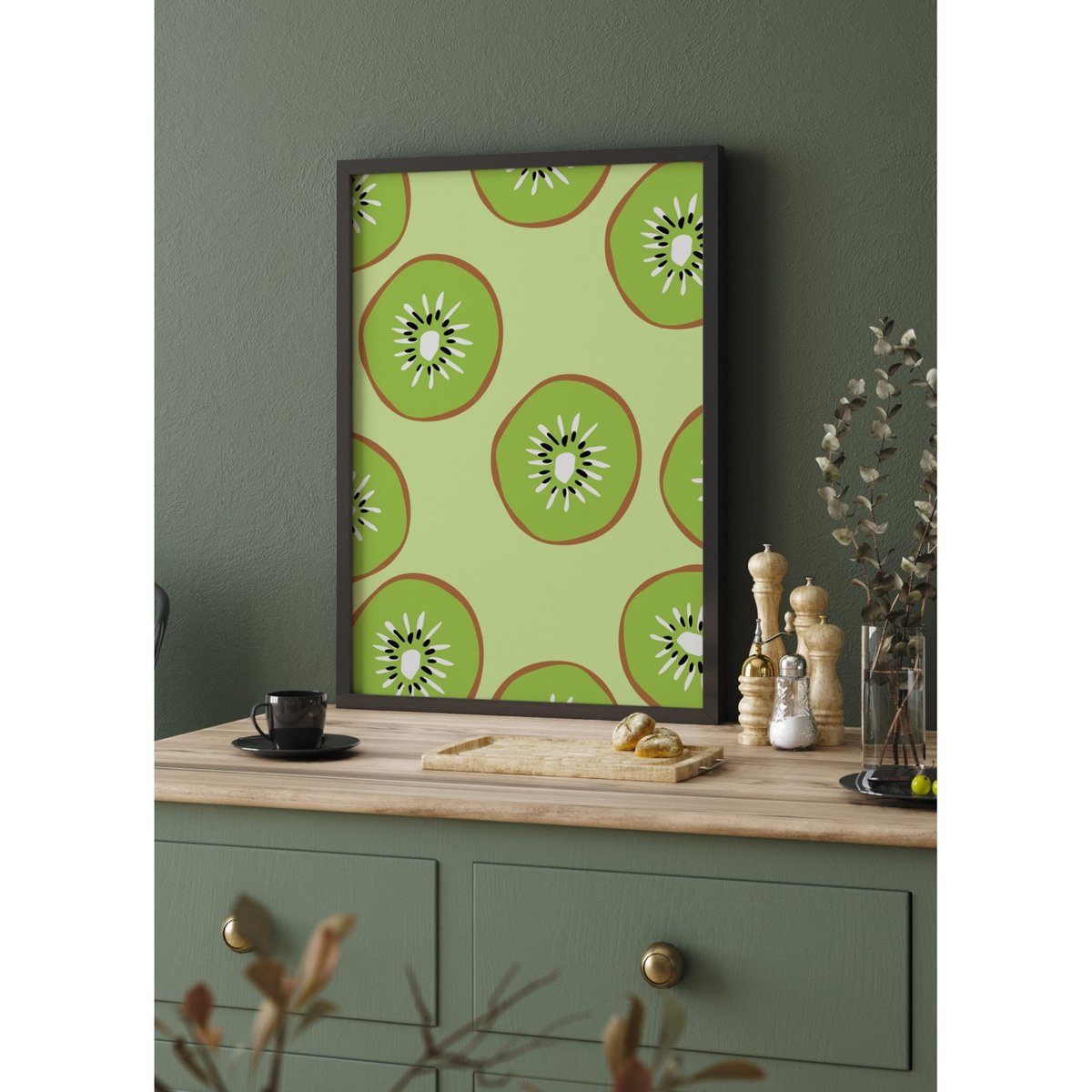 Affiche Kiwis blanc, L'AFFICHERIE