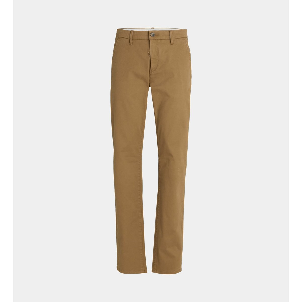 Pantalon chino kutdroit droit coton bio marron chesnut, GALERIES LAFAYETTE