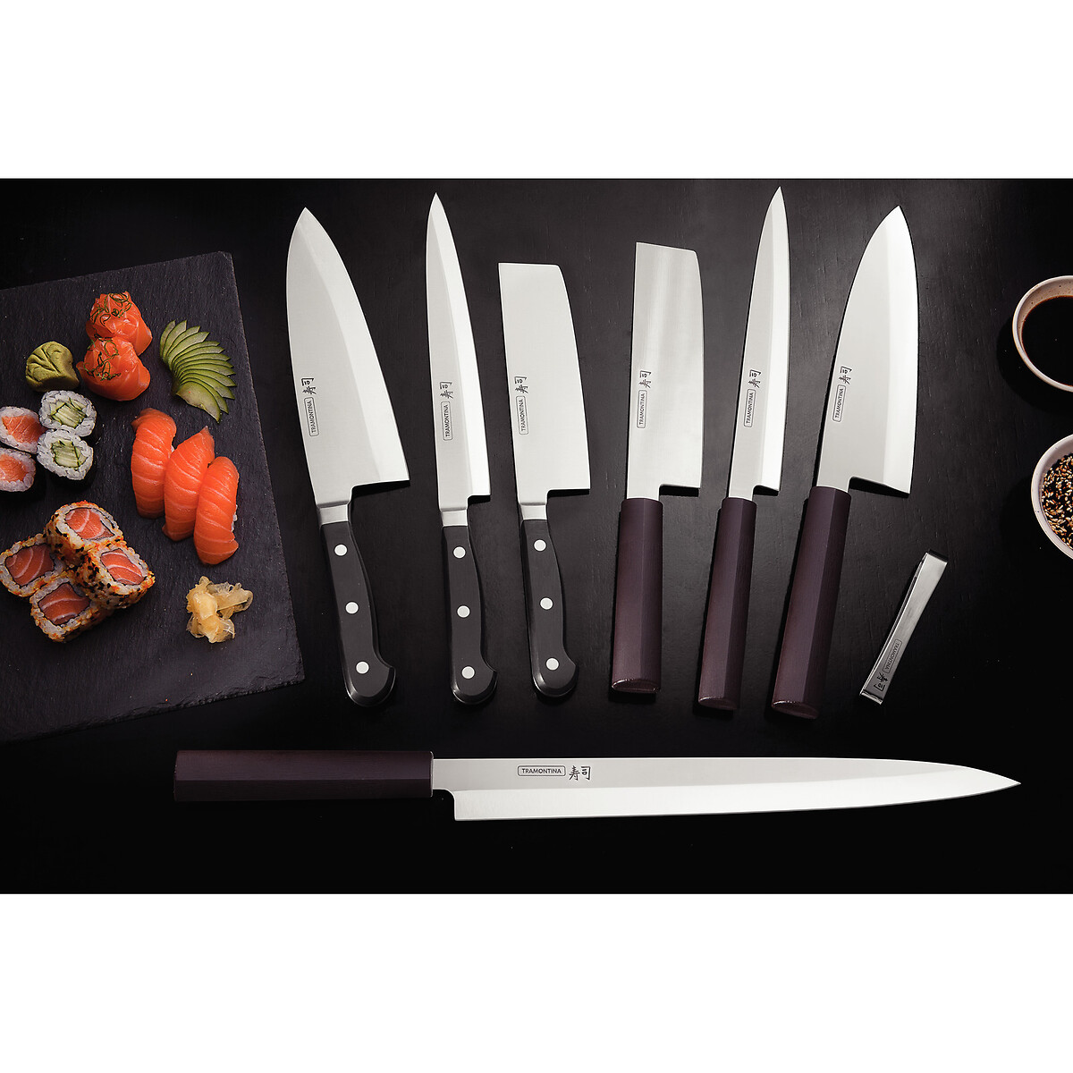 Faca Nakiri Sushi Silver 7", Tramontina castanho, TRAMONTINA