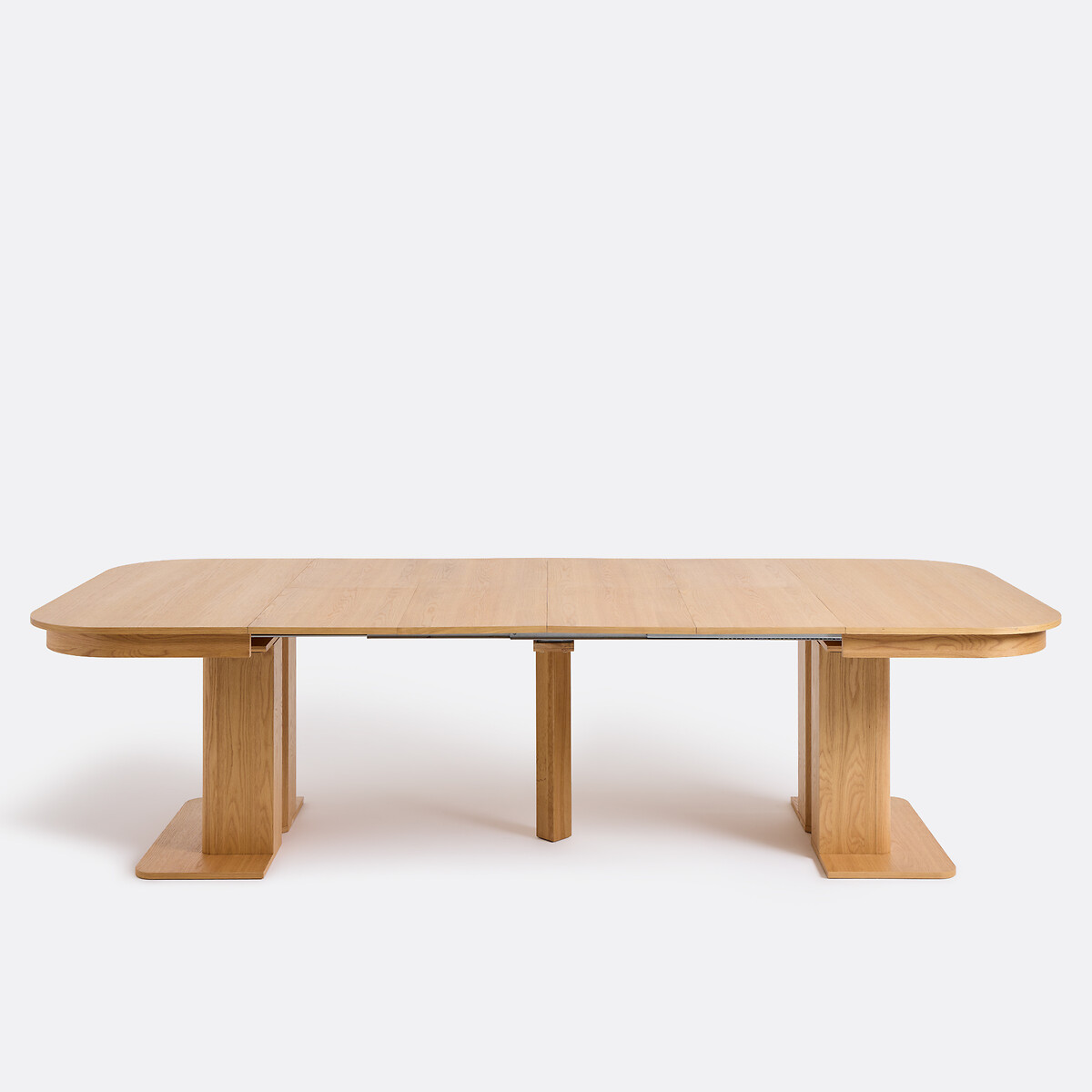 Mesa de jantar extensível, folheado de carvalho, 4 a 12 lugares, TOMAS cor carvalho, LA REDOUTE INTERIEURS