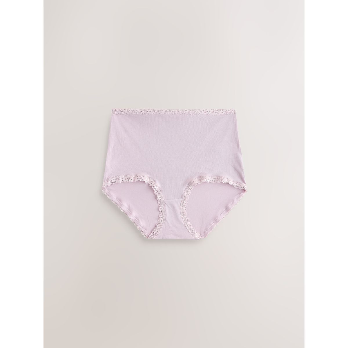 Culotte de bikini en coton/dentelle, lot 4 gris/rose/crème, NEXT
