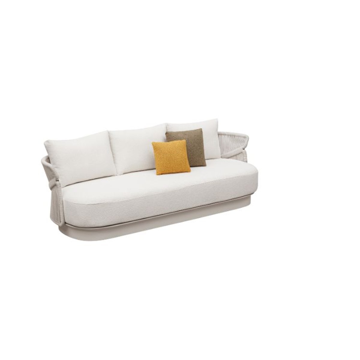 Salon de jardin en aluminium, LASKA beige, AU JARDIN DE CHLOÉ