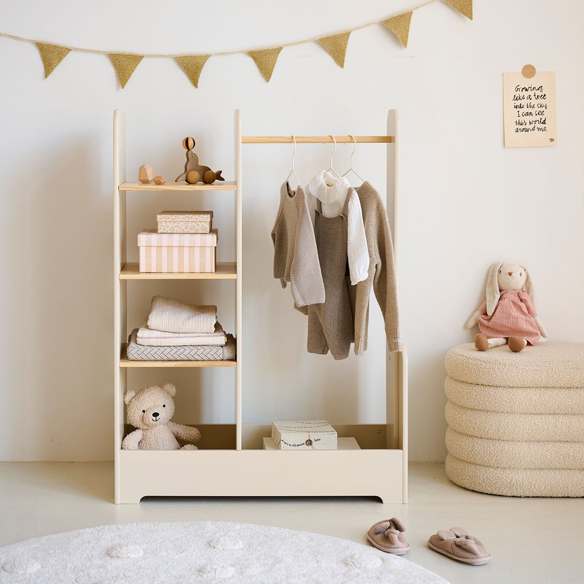 Penderie Montessori «Lune» PA_LUNE beige, PETITE AMELIE
