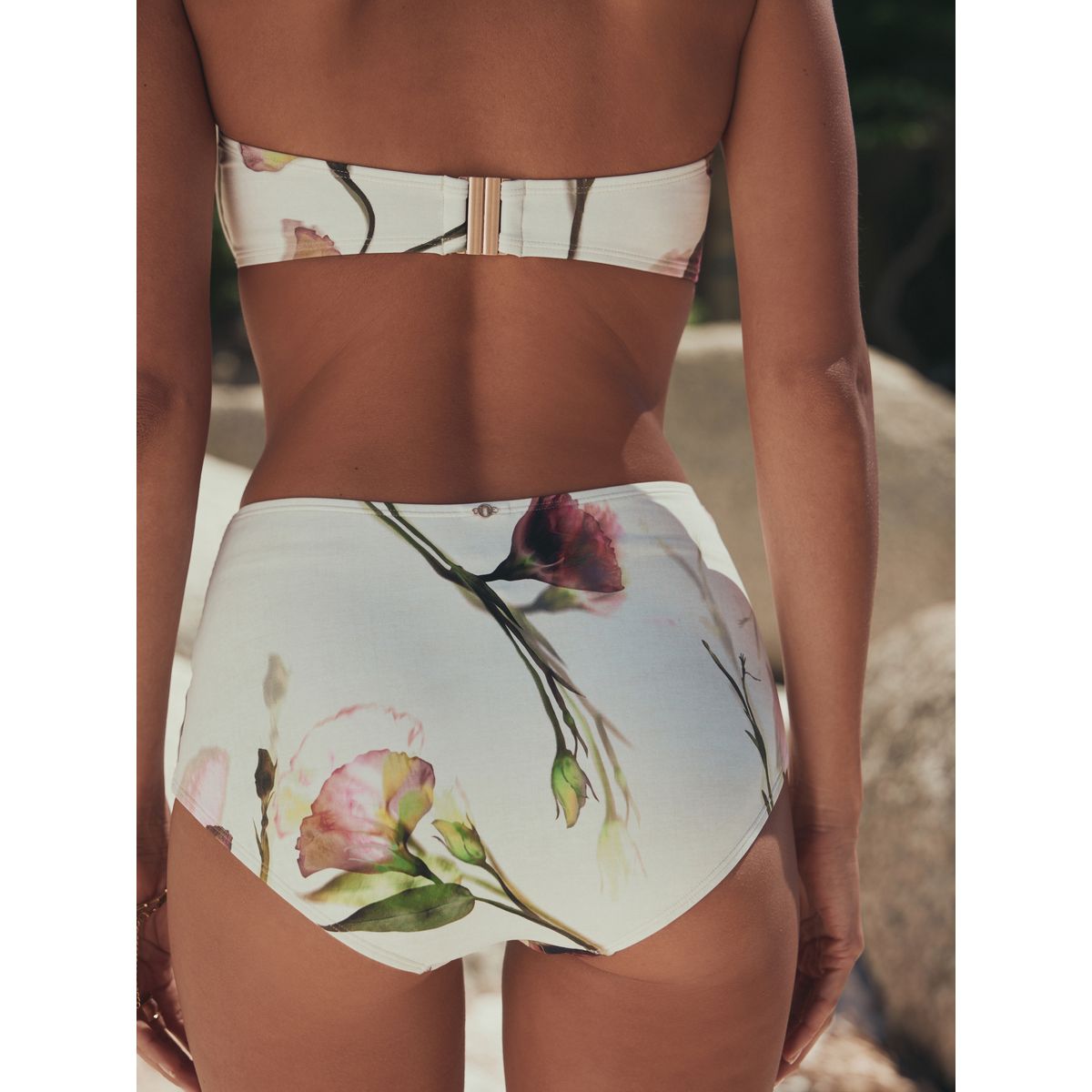 Bas de bikini fleurs de tulipe crème/violette, NEXT
