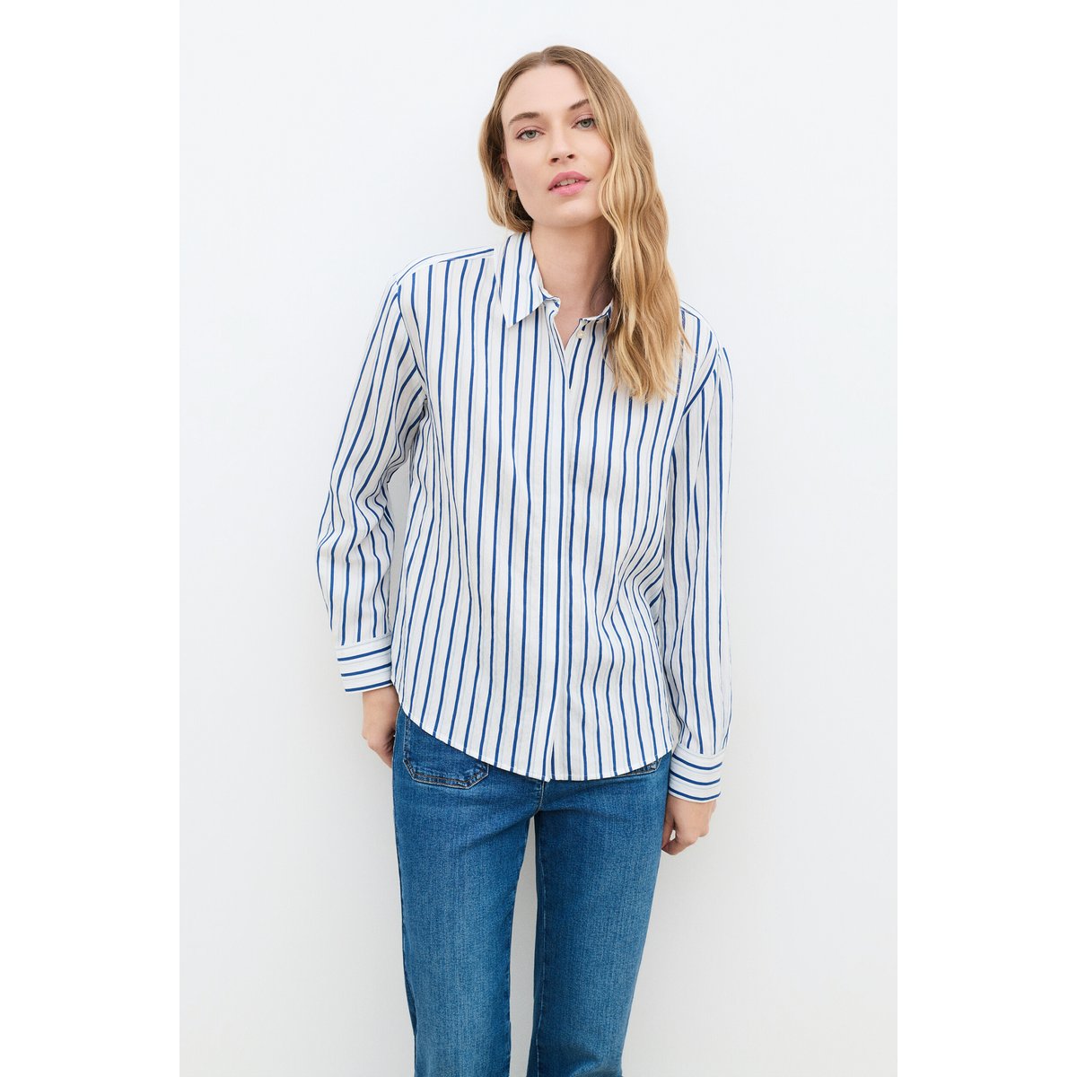 Chemise droite col chemise CABY ecru, CAROLL