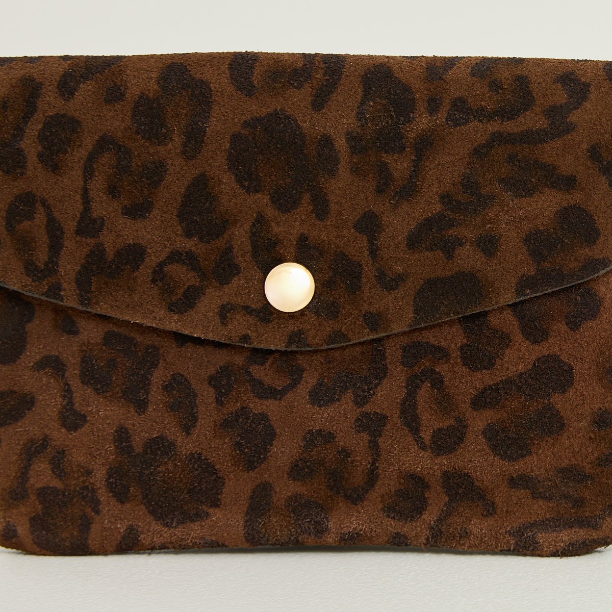 Porte-monnaie imprimé léopard marron, GRAIN DE MALICE