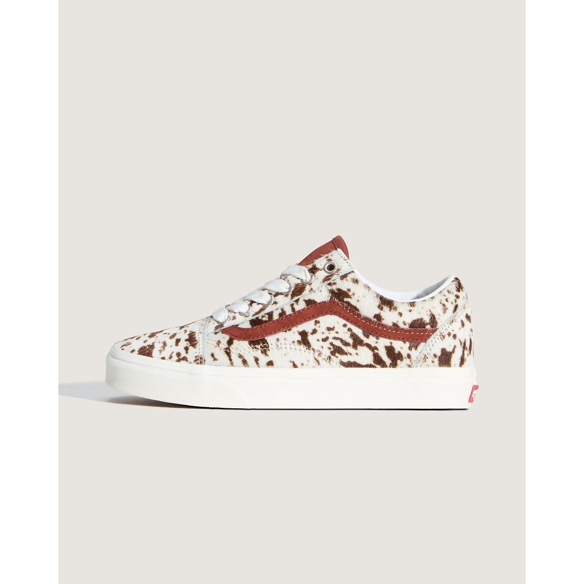 Baskets, imprimé vache, OLD SKOOL beige/marron, VANS