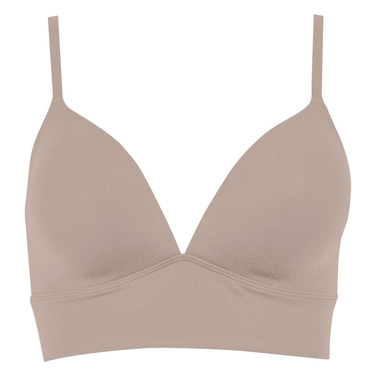 Soutien-gorge bustier seconde peau sans armatures noir, ATHENA