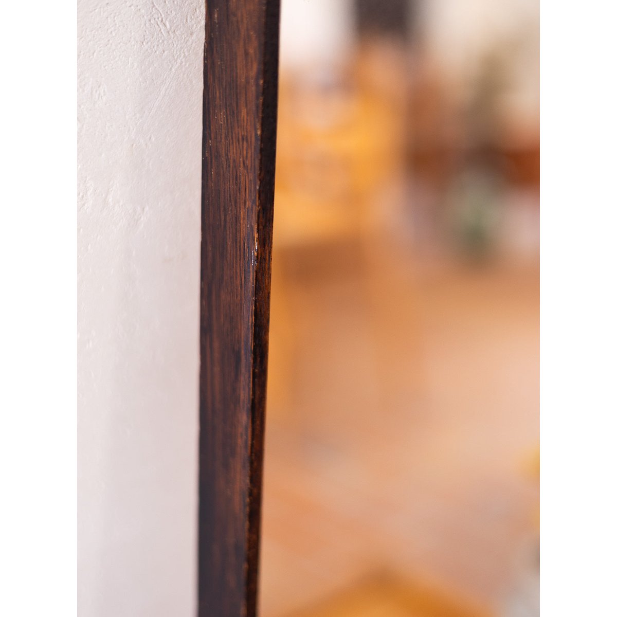 Miroir épuré en bois Igor N°1155 - Bon état bois foncé, DEBONGOUT
