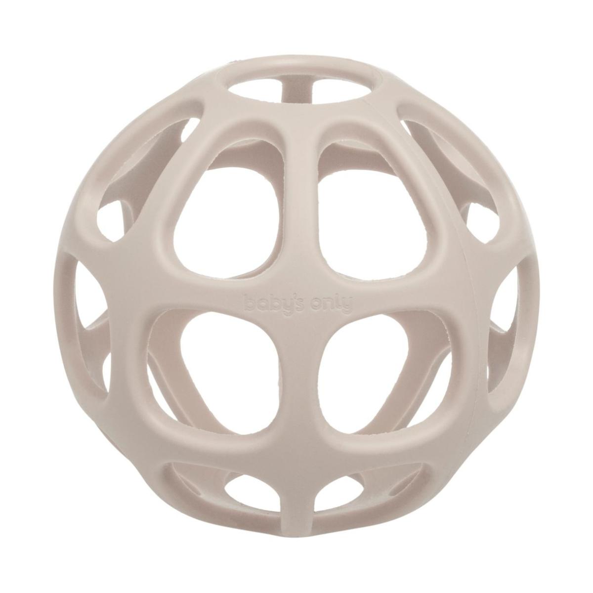 Balle de préhension en silicone beige, BABY'S ONLY