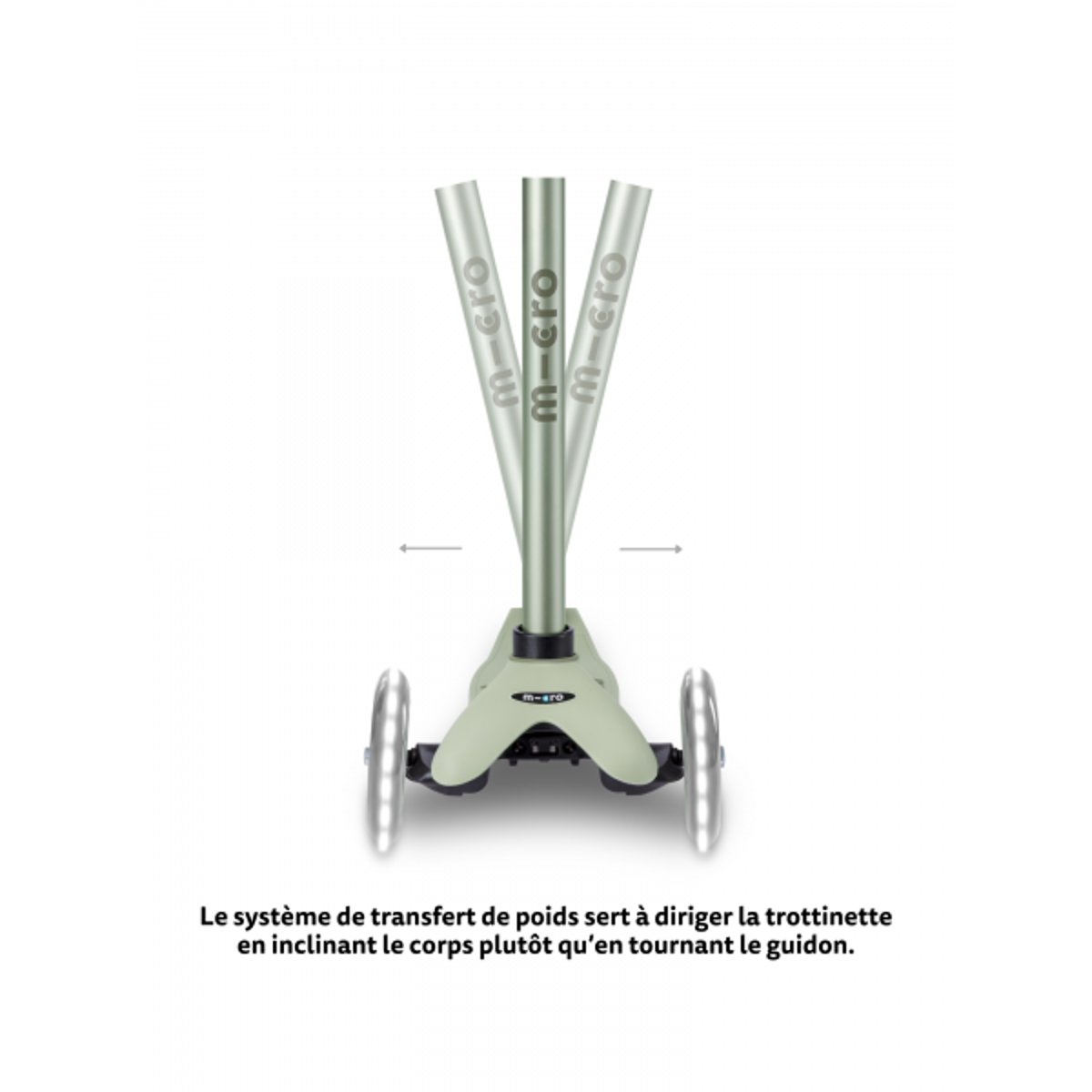 Mini Micro Rock Go LED - Sauge vert, MICRO MOBILITY