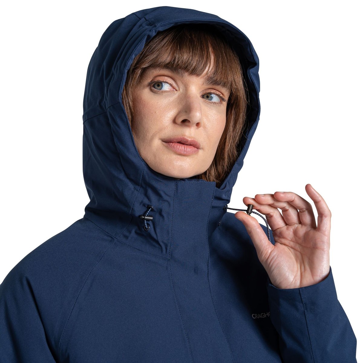 Veste imperméable thermique à capuche CALDBECK bleu marine, CRAGHOPPERS