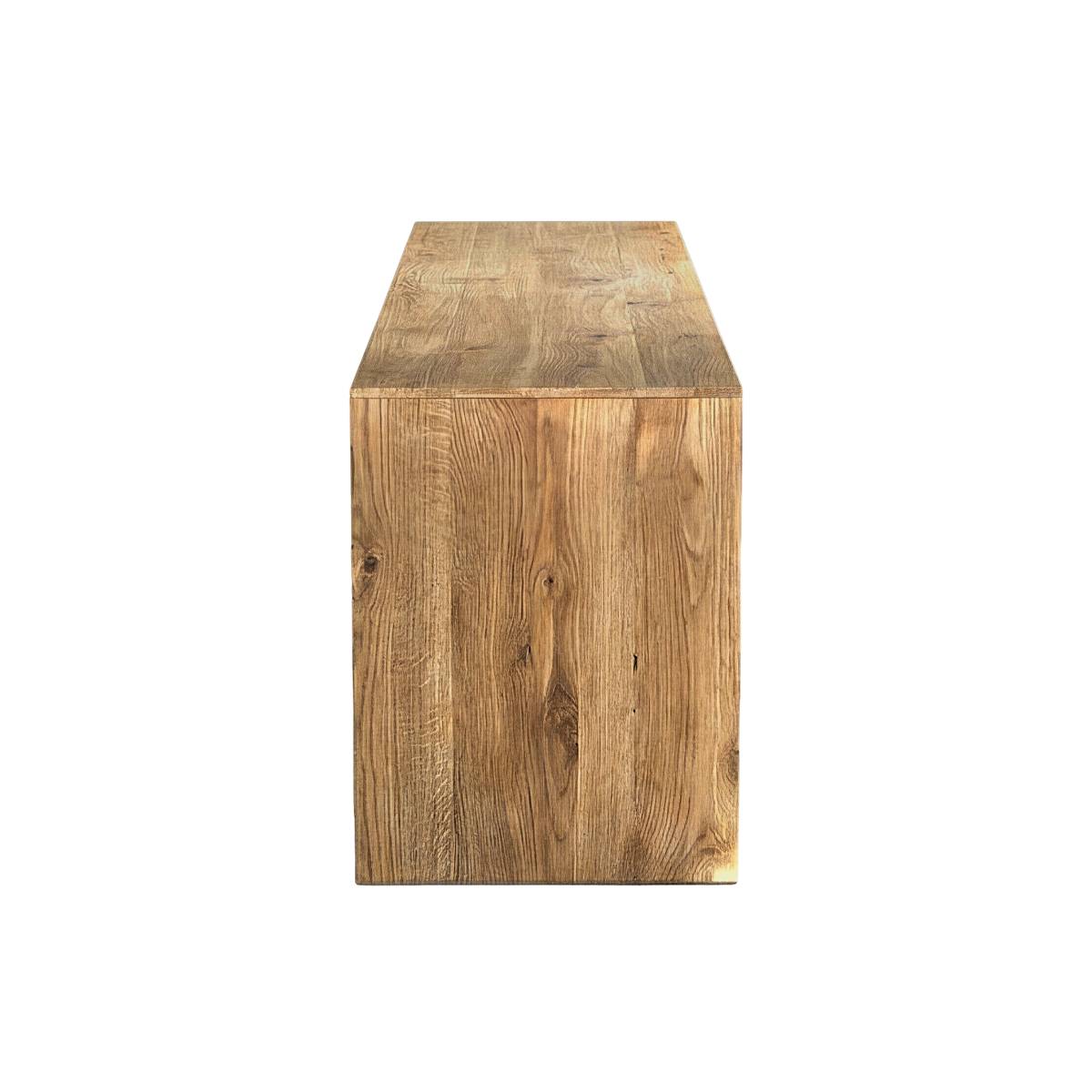 Meuble TV en bois recyclé BLAISE bois clair, MADE IN MEUBLES