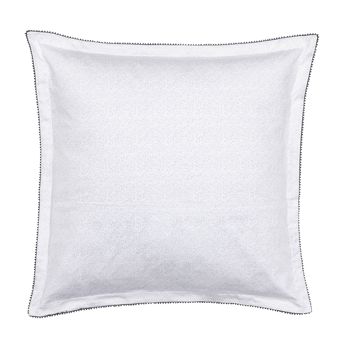 Taie d'oreiller imprimée en satin de coton bio, CHARME noir et blanc, ALEXANDRE TURPAULT
