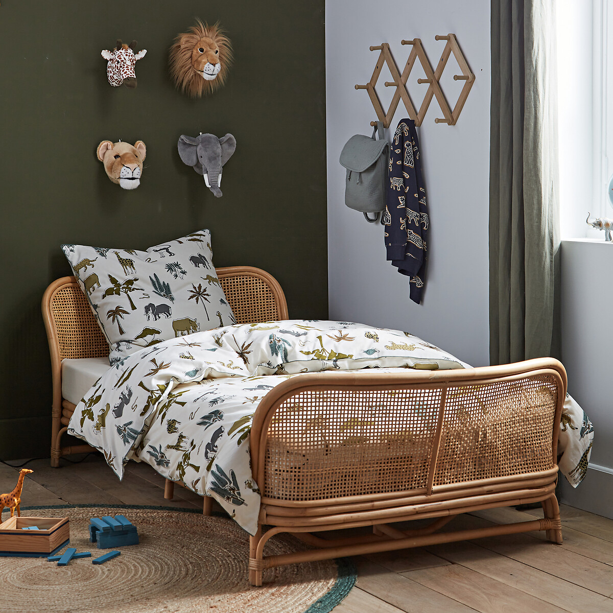 Housse de couette, 30% coton recyclé, Papangue imprimé, LA REDOUTE INTERIEURS