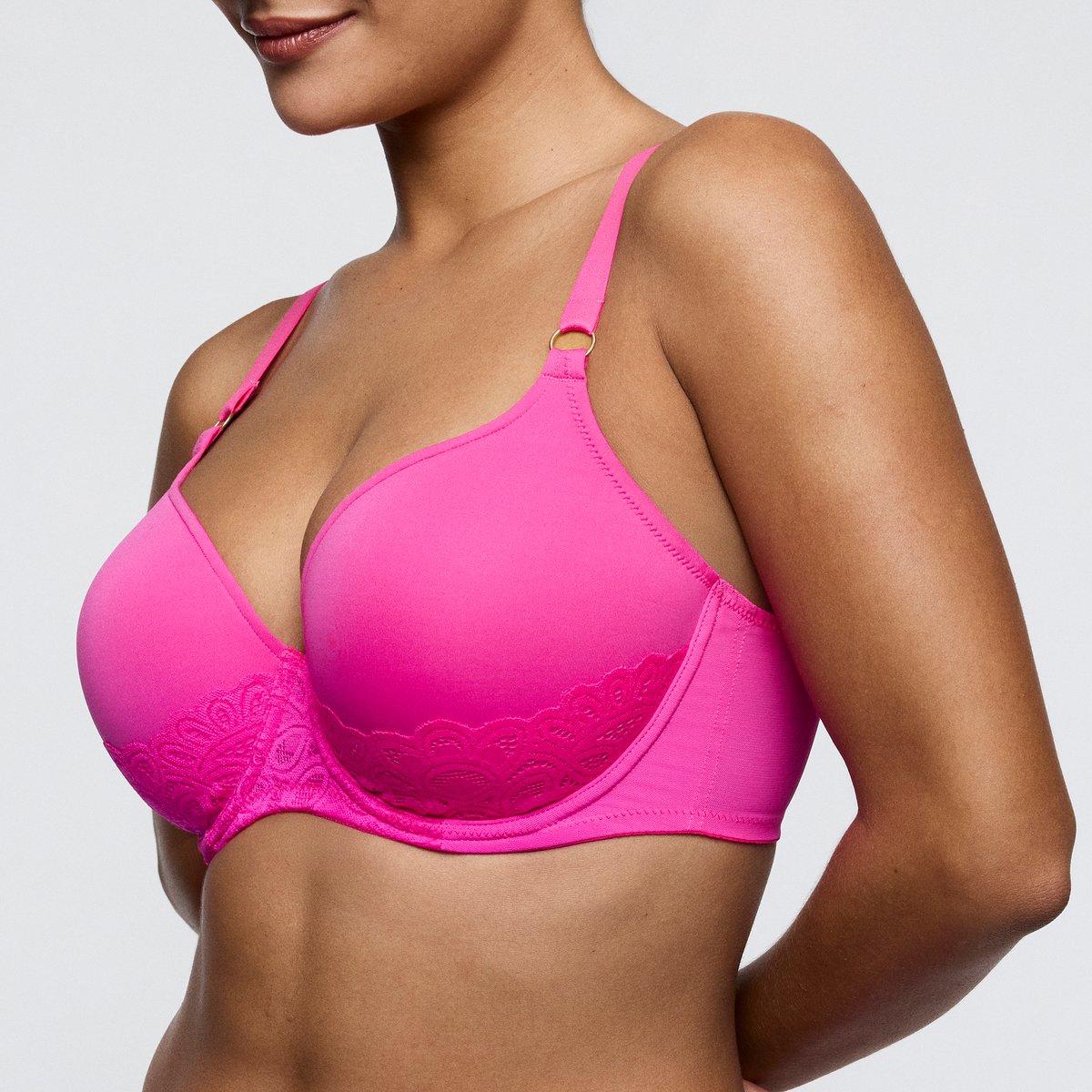 Soutien gorge rembourré - forme coeur DEAR NIGHT rose - influencer pink, PRIMADONNA