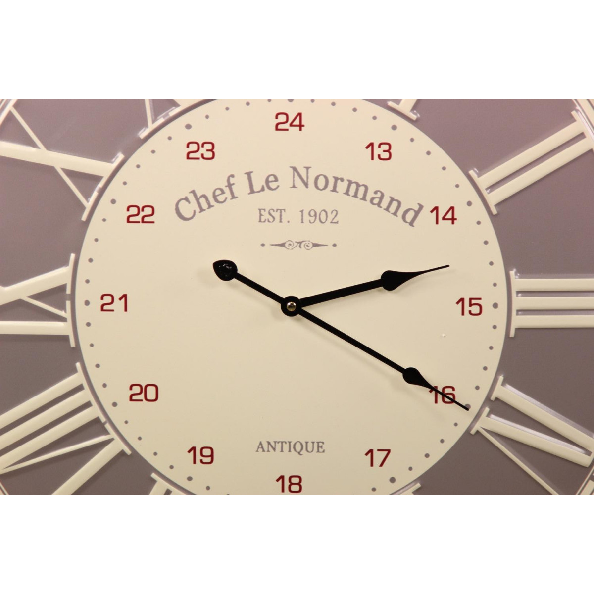 Horloge ancienne chef le normand gris, DECORATION D’AUTREFOIS