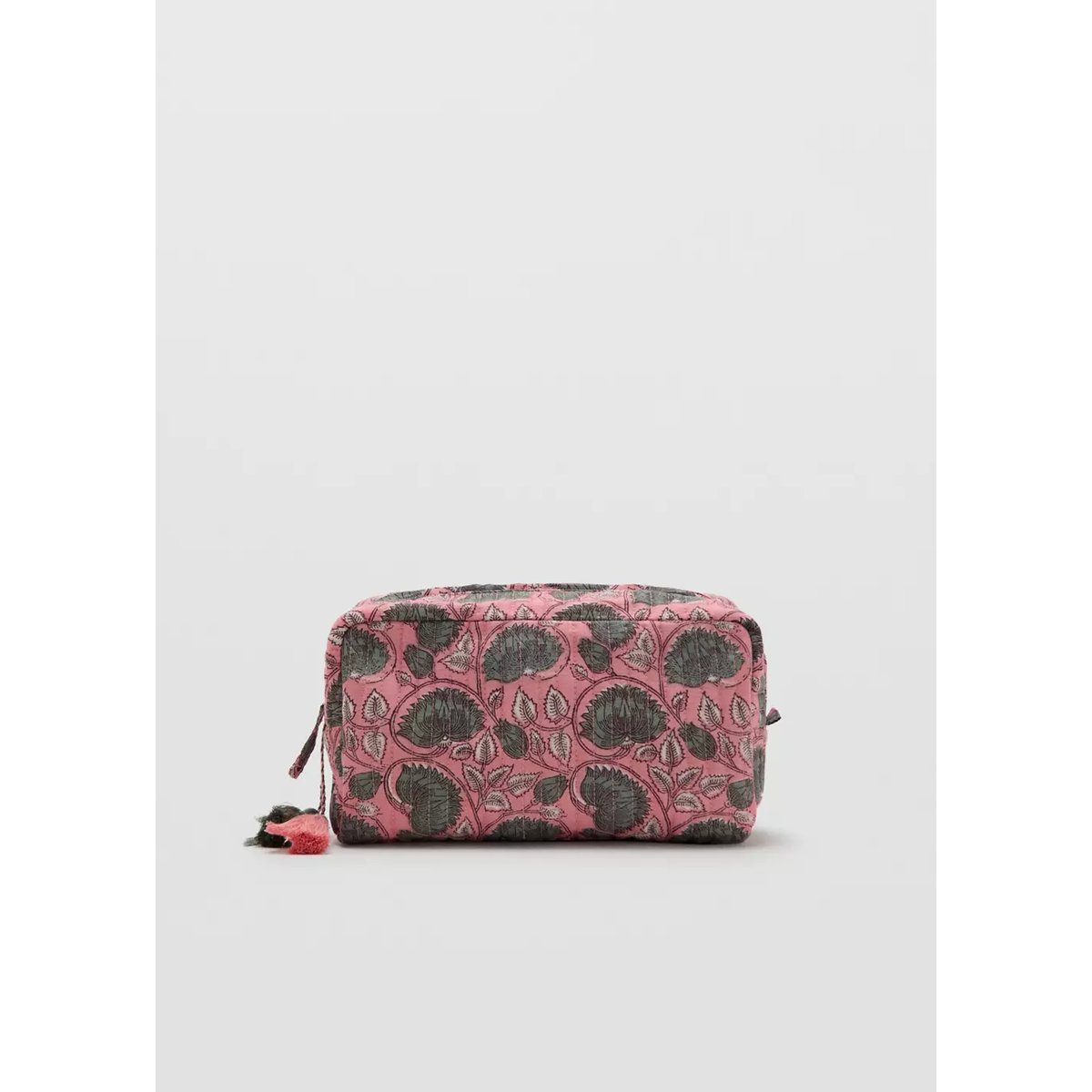 Sac cosmétique à fleurs rose, MANGO