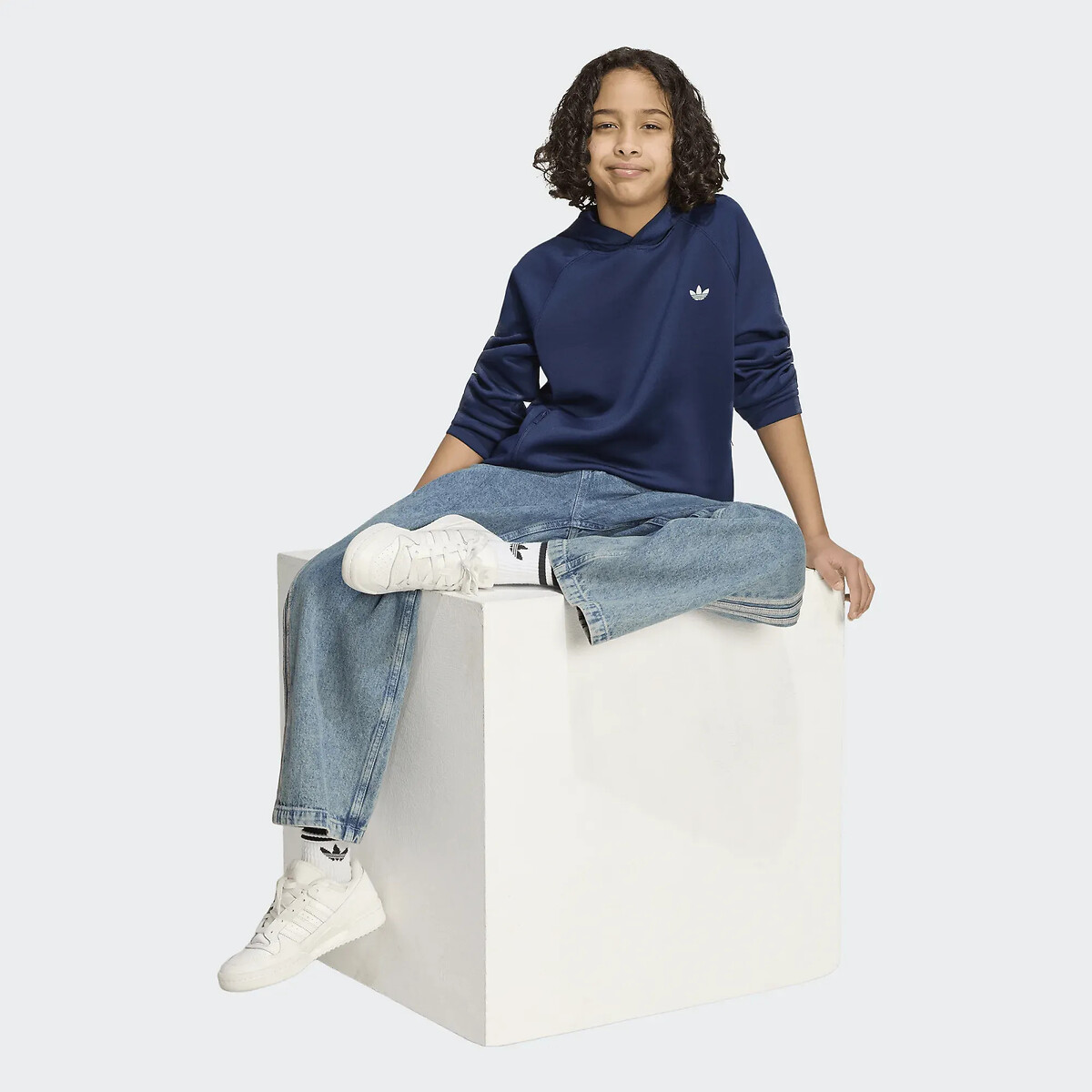 Sweat à capuche, ESSENTIALS bleu marine, adidas Originals