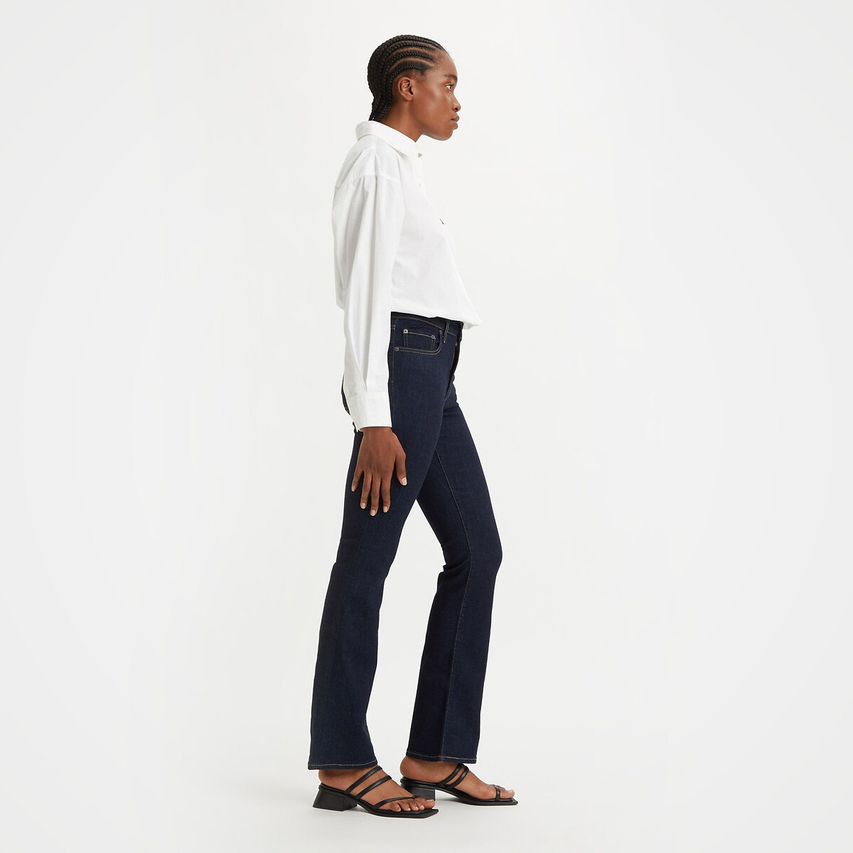 Jean 725 Bootcut taille haute blue wave rinse, LEVI'S