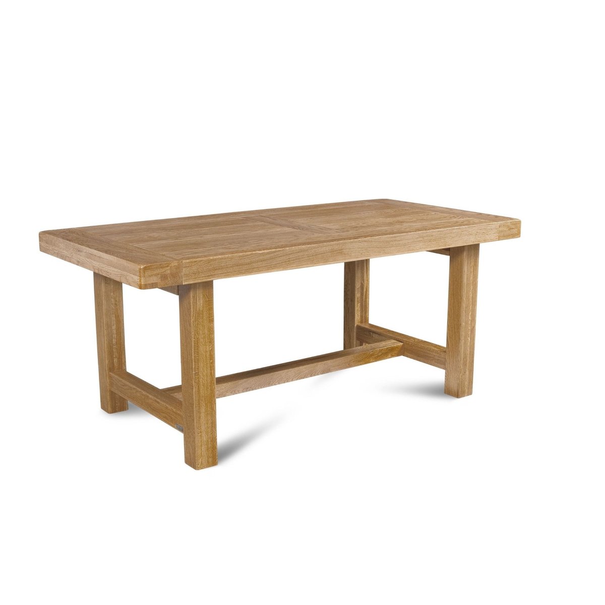 Table de ferme en chêne clair massif + 2 allonges L180/280 - LA BRESSE marron, HELLIN, DEPUIS 1862