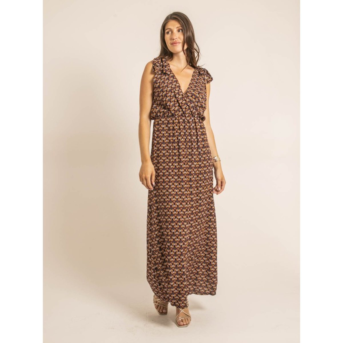 Robe Longue Iliana violet, DONA LISA