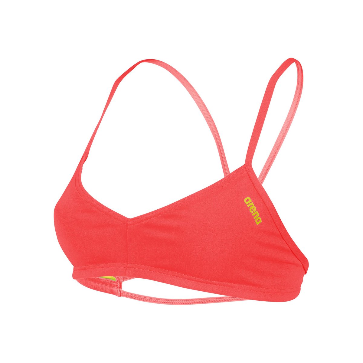 Haut de bikini Rulebreaker Bandeau Live fluo red-yellow star, ARENA