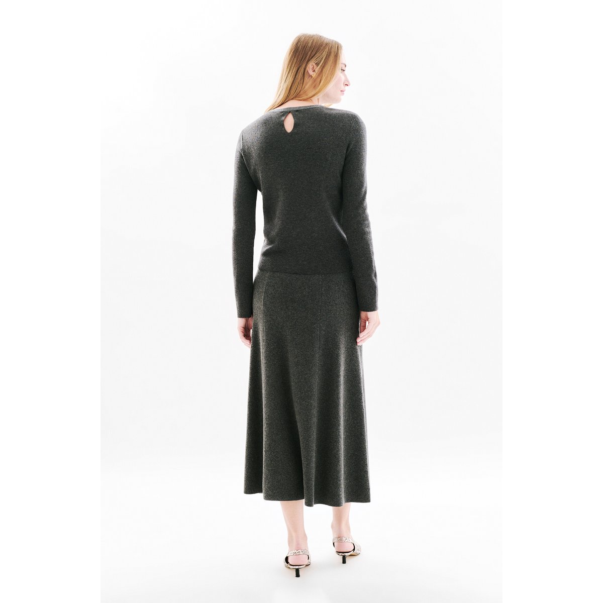 Pull droit élégant MINDY gris, CAROLL