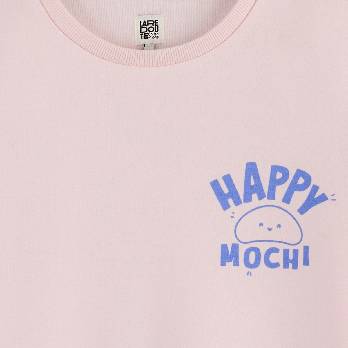 Mochi Print Pyjamas with Fleece-Lined Top and Jersey Bottoms pink/grey marl, LA REDOUTE COLLECTIONS