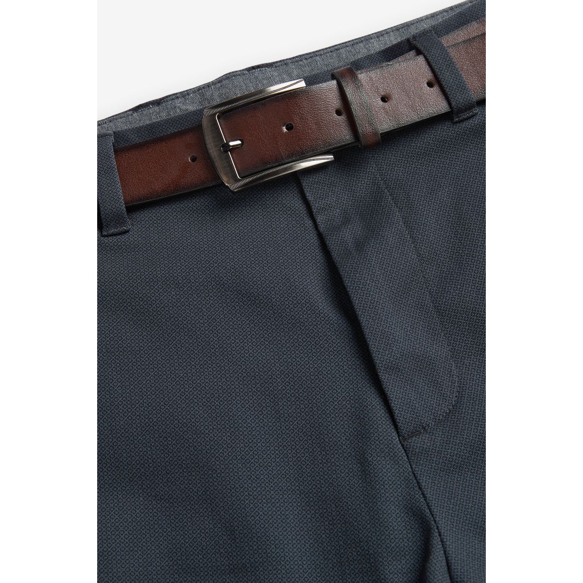 Pantalon Chino Coupe Droite Avec Ceinture bleu, NEXT