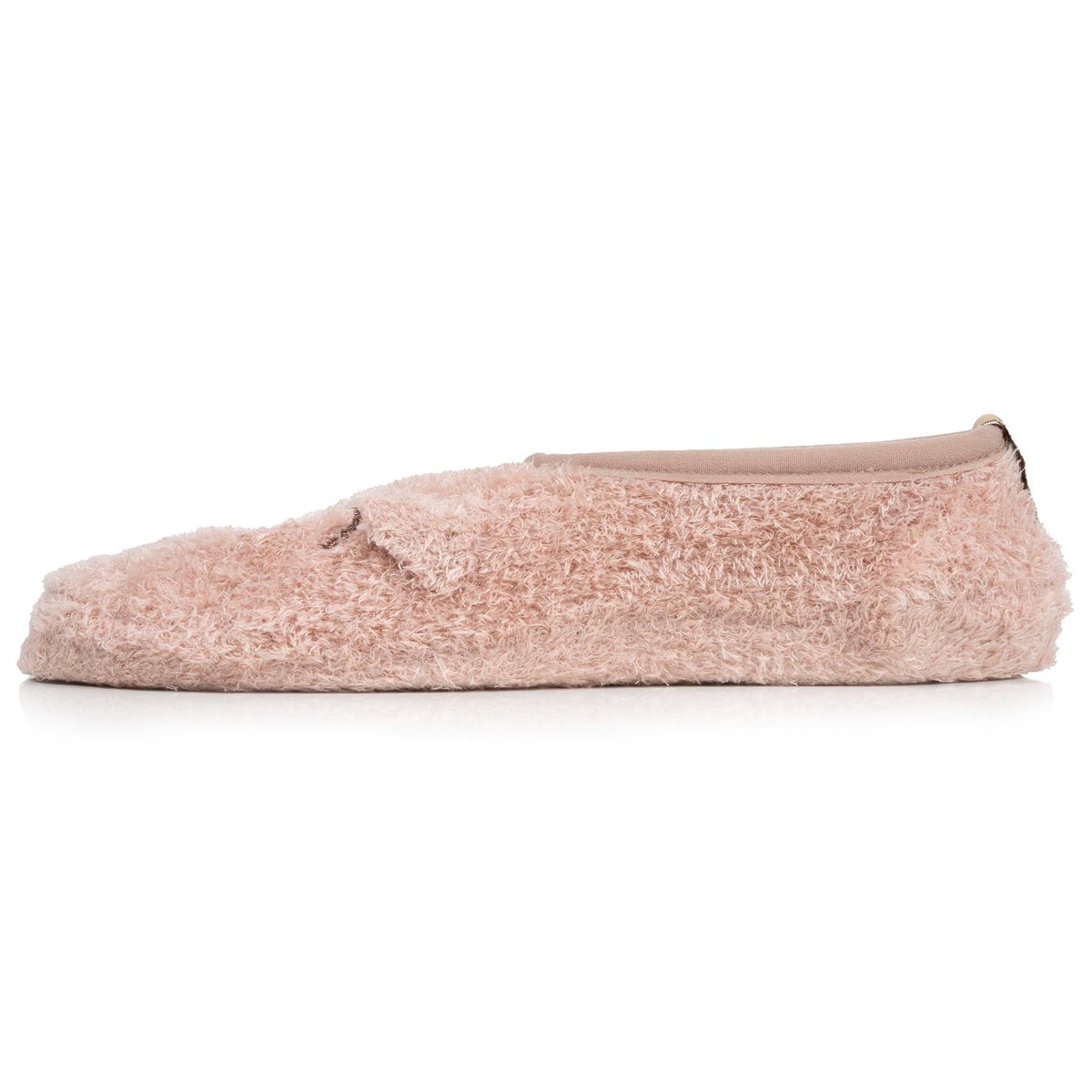 Chaussettes d'intérieur maille peluche, picots antidérapants beige, ISOTONER