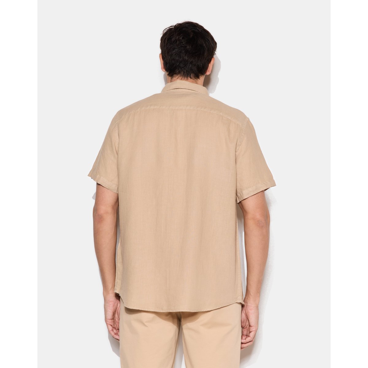 Chemise en lin LINO manches courtes beige, CHEVIGNON