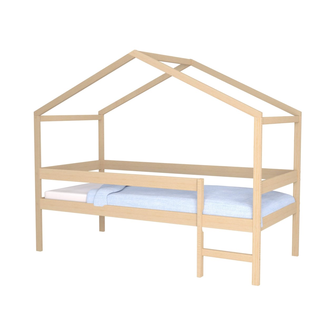 Lit cabane bois naturel, TERRE DE NUIT