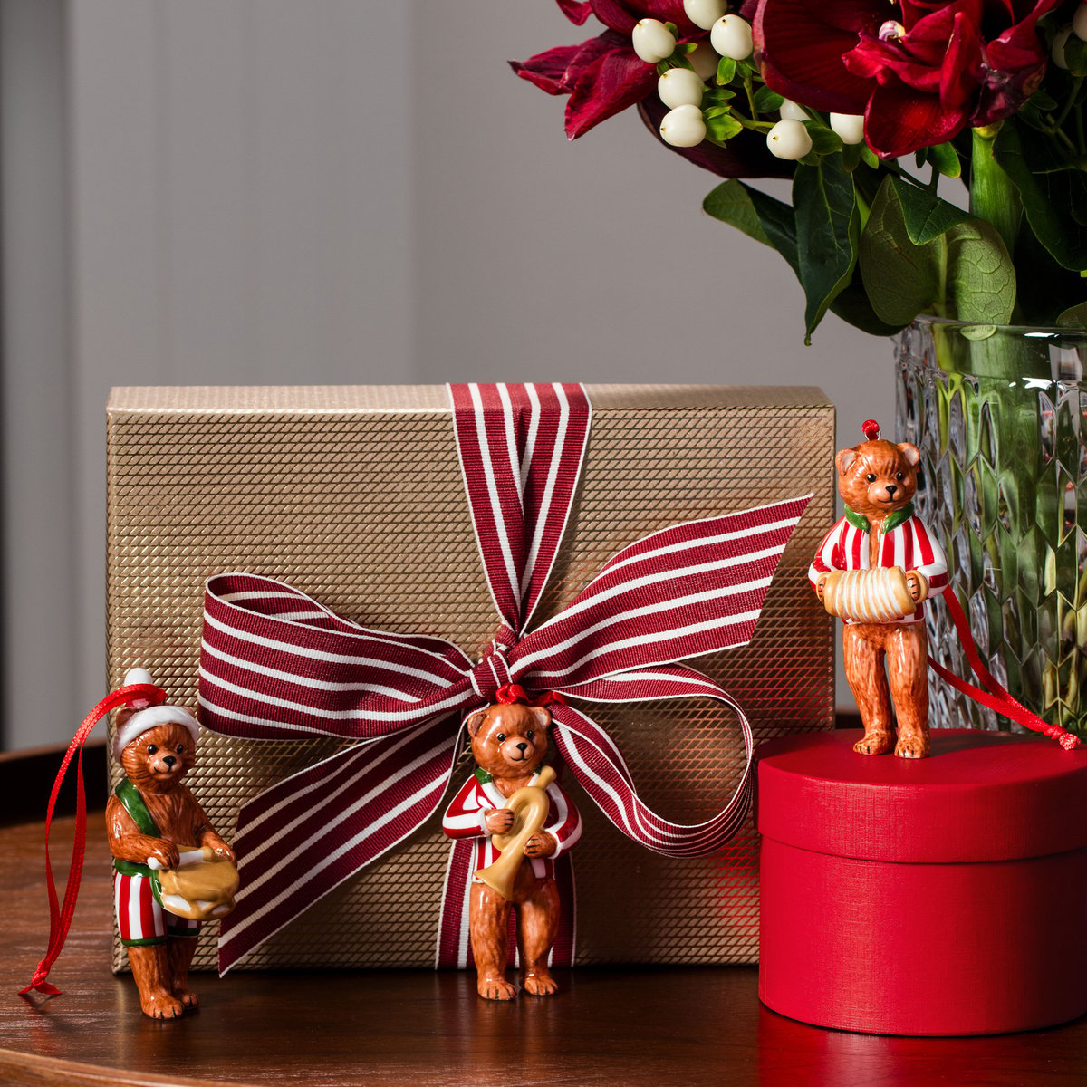 Ornements Ours, 3 Pièces NOSTALGIC ORNAMENTS couleur unique, VILLEROY & BOCH