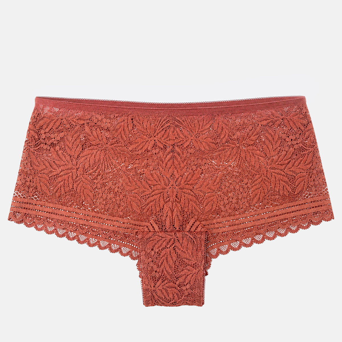 Shorty Signature de encaje, JEANNE marrón cobrizo, LA REDOUTE COLLECTIONS