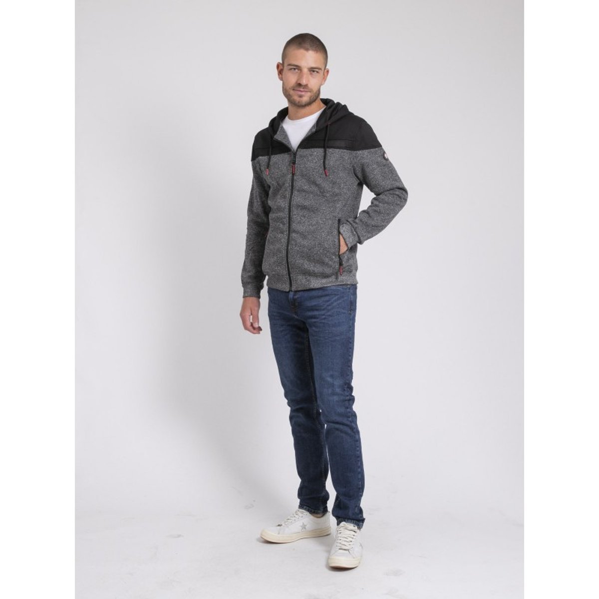 Sweat Zippé Capuche Wildomax antra, RITCHIE