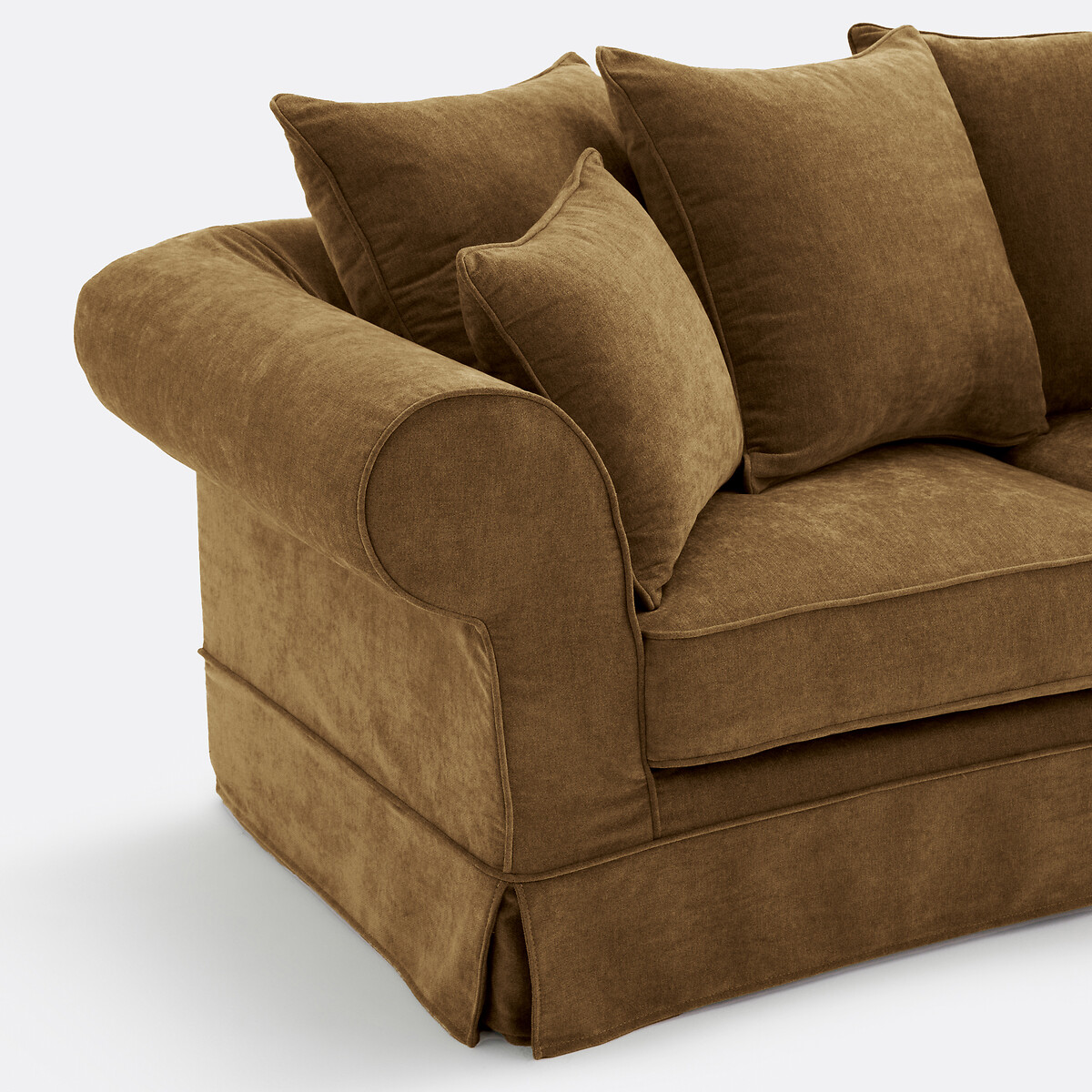 Canapé 2, 3, ou 4 places, déhoussable, en polyester chiné, ADELIA bronze, LA REDOUTE INTERIEURS