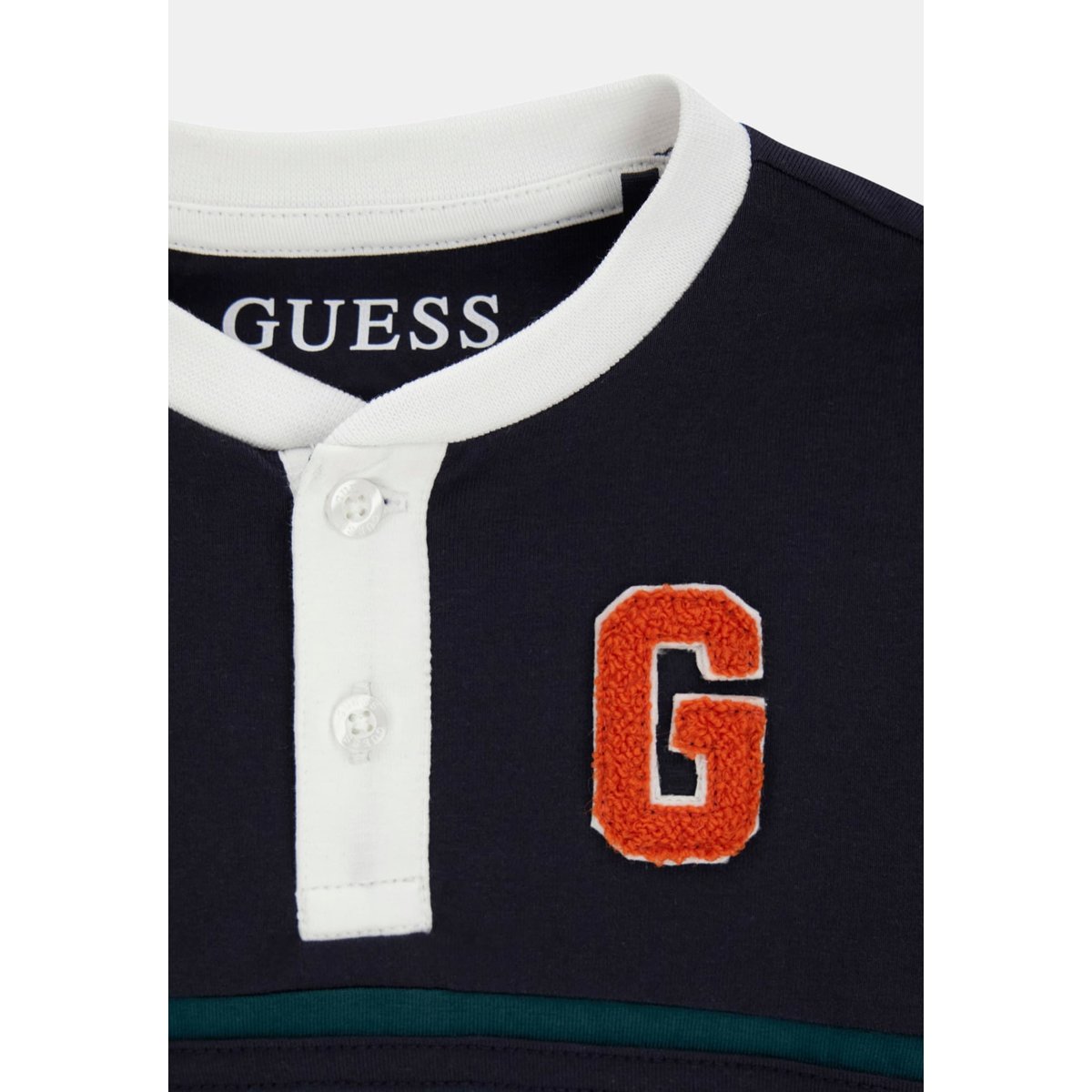 T-Shirt Avec Logo Brodé bleu foncé, GUESS KIDS