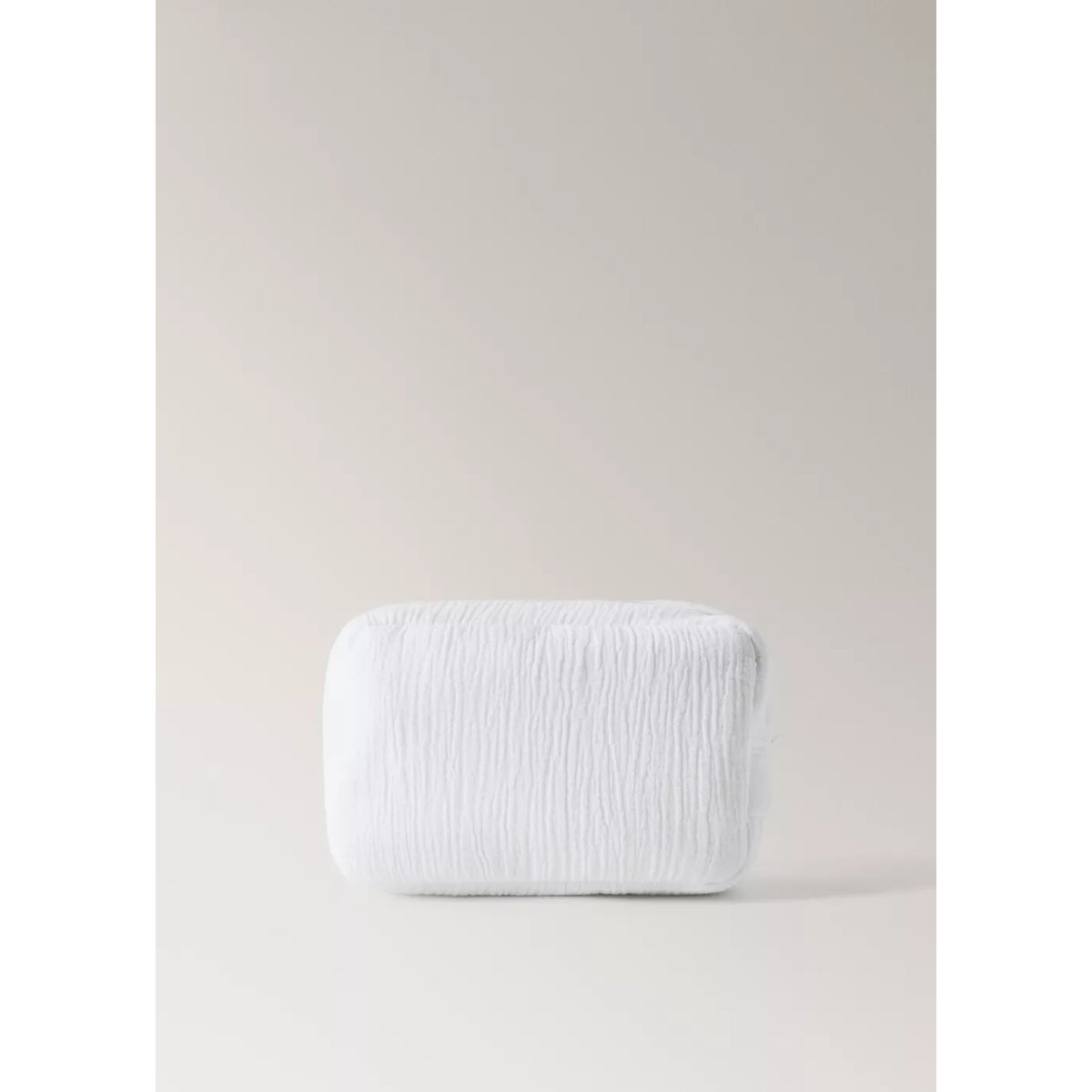 Trousse de toilette enfant en gaze de coton blanc, MANGO HOME
