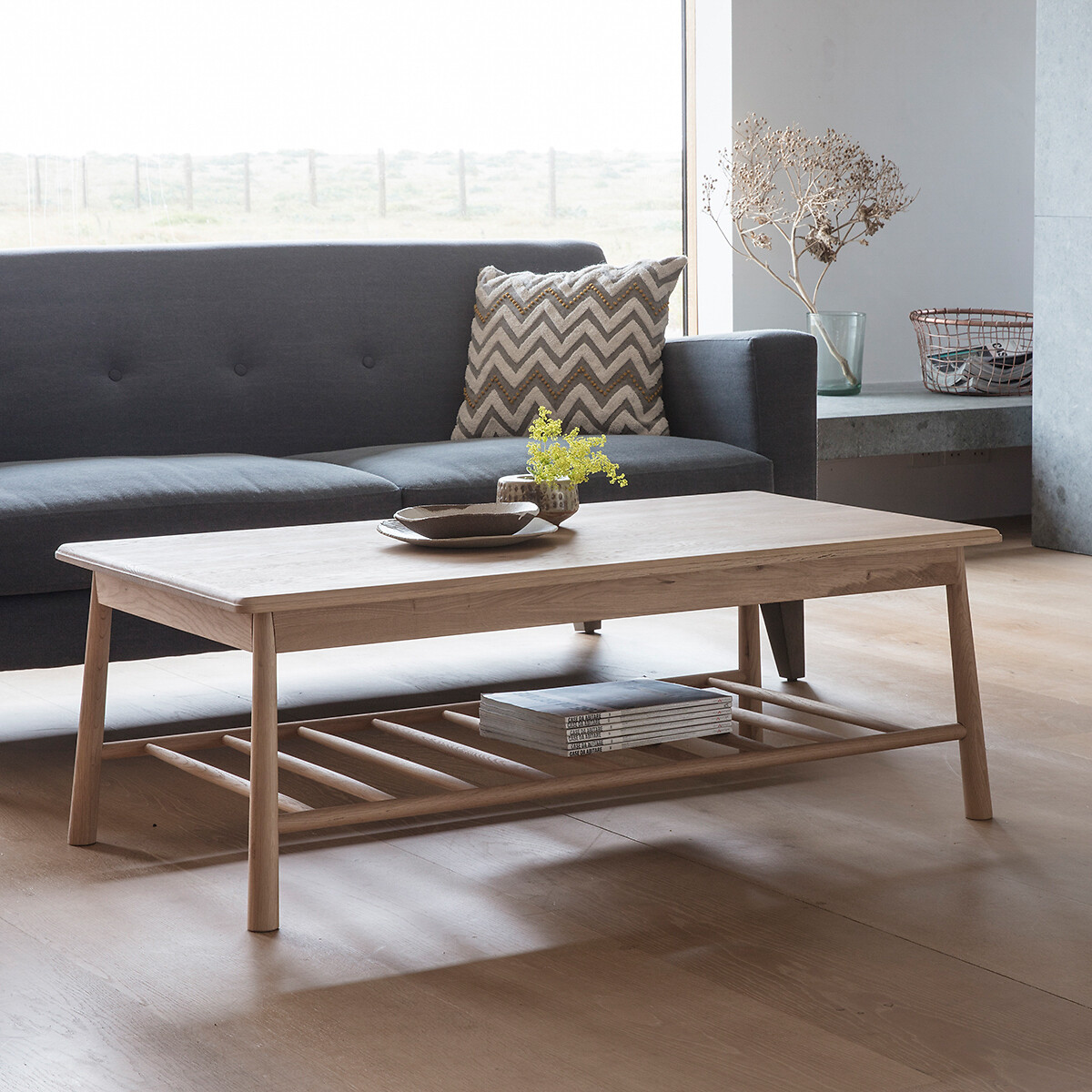 Uttara Scandi Oak Spindle Coffee Table natural oak, ÉDITÉ